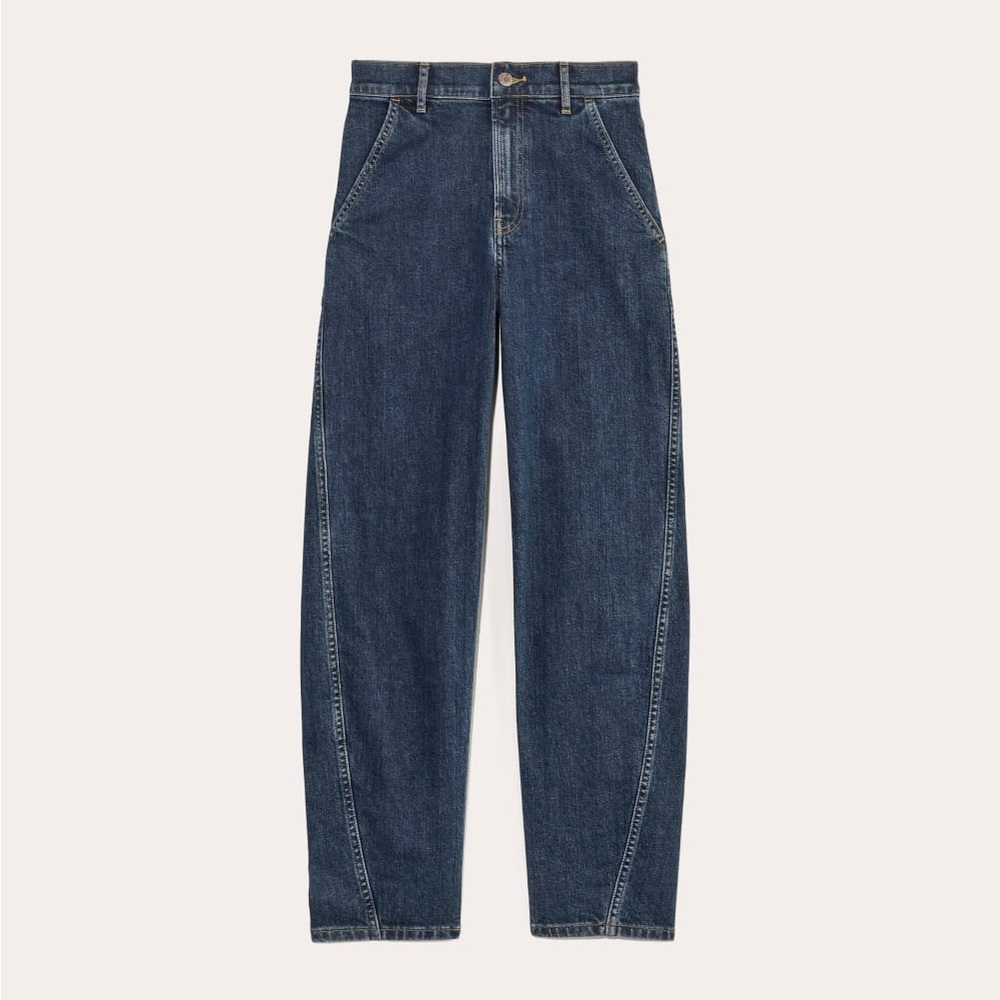 Everlane High-Rise Jeans in Dark Blue Denim - Picture 6 of 6